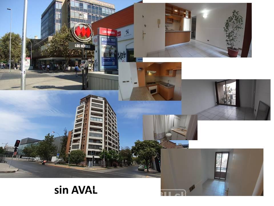 ARRIENDO Metro Los Héroes 2d1b $350.000 Sin Aval